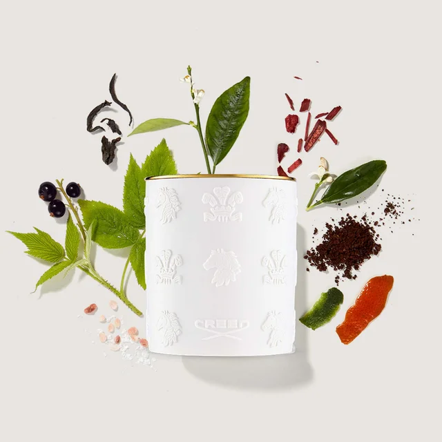 Silver Mountain Water Porcelain Candle